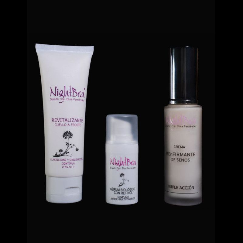 Pack de cremas NightBra- Línea cuello y escote.